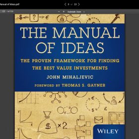 Download John Mihaljevic - The Manual of Ideas