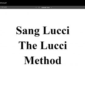 Download SangLucci - The Lucci Method