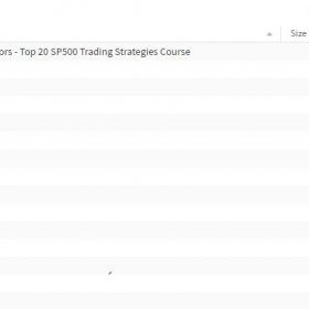 Download Larry Connors - Top 20 S&P 500 Trading Strategies Course