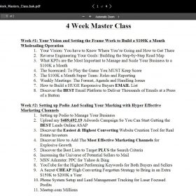 Download Sean Terry - 100k Wholesaler Master Class